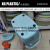 plastic mop bucket with wheels portable floor mop bucket with metal handle household cleaning tools new water bucket