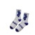 SocksINS Fashionable Plaid Smiley Face Printing Tube Socks Korean Style Klein Blue Number Casual Cotton Socks Sweat-Absorbent Breathable Socks