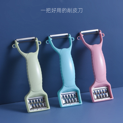 Wholesale Creative Double-Headed Grater Stainless Steel Peeler Household Kitchen Multi-Functional Tools for Cutting Fruit Ginger and Garlic Grinding Machin