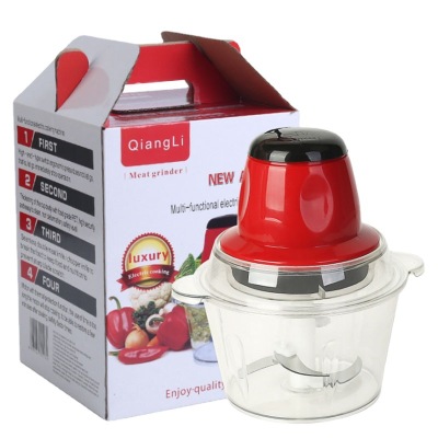 Electric Meat Grinder Household Multi-Functional Stuffing Machine Stirring Mincer Small Meat Chopper Cross-Border Delivery