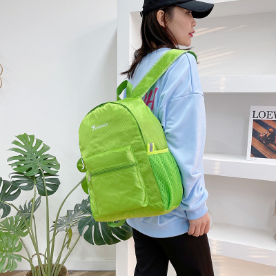 New Foldable Travel Bag Fashion Backpack Female Simple Schoolbag Casual and Lightweight Trendy Student Backpack Trendy