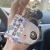 2022 New Cute Panda Quicksand Oil Bag Keychain New Year Gift Fortune Word Plate Bag Ornaments