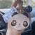 2022 New Cute Panda Quicksand Oil Bag Keychain New Year Gift Fortune Word Plate Bag Ornaments