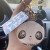 2022 New Cute Panda Quicksand Oil Bag Keychain New Year Gift Fortune Word Plate Bag Ornaments