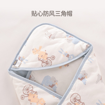 New Baby Baby's Blanket Newborn Delivery Room Comforter Autumn and Winter Thickening Cotton Blanket Male and Female Baby Cotton Hug Blanket