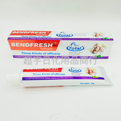 Bendfresh Toothpaste Teeth Fresh Breath Strong Gum Healthy Toothpaste Super Refreshing Taste 110G