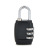 Three-Digit Password Lock Padlock Luggage Backpack Gym Cabinet Drawer Diary Small Lock Zinc Alloy Password Lock