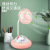 2022 New Cartoon Cute Pet UFO UFO Fan Student Portable Desktop USB Charging Ambience Light Fan Gift