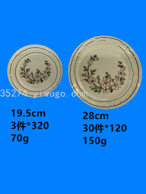 Melamine Tableware Melamine Stock Melamine Plate Melamine Decals Plate Large Stock Sold by Ton