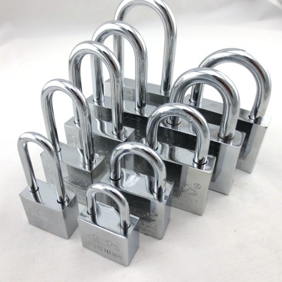 Wholesale Imitation Stainless Steel Padlock Square Blade Anti-Theft Small Lock 30 40 50 60 70mm with Open Lock