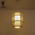 New Chinese Zen Chandelier Dining-Room Lamp Balcony Lantern Japanese Restaurant Bird Cage Lamp Club Tea Room Bamboo Woven Lamps