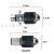 Motorcycle/Electric Car Headlight H4 H6 Far and near Light Integrated Spotlight White/Yellow Two-Color Modified H6 Bulb