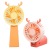 2022 New Cartoon Simple Deer Handheld USB Rechargeable Student Portable Fan