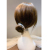 Tie Half Little Flower Bun Artifact Female Fluffy Simple All-Match Lazy Barrettes Korean Style Bud Hair Band Headdress