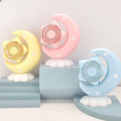 202 February Tooth Desktop USB Seven-Color Atmosphere Portable Fan Office Dormitory Summer Promotion Gift