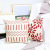 Red Digital Printing Sofa Office Cushion Lumbar Pillow Square Pillow Case Cotton And Linen Geometric Leaves Pillow Cover