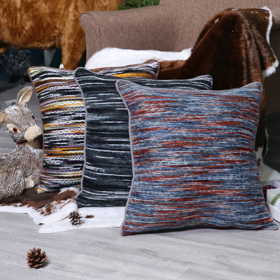 2022 New Amazon Foreign Trade Wool Pillow Ins Bedside Cushion Waist Sofa Cushion Cross-Border Pillow Cover