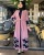 835 Spot Digital Printing Robe Large Size Cardigan Long Dress Arab Women's Robe