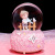 New Ins Girl Heart Dandelion Girl Crystal Ball Music Box Rotating Snow Send Girl Valentine's Day Gift