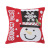 2022 New Amazon Cross-Border Elk Noel Pillow Snowman Pillow Flannel Embroidery Christmas Pillow Cover