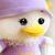New Meimei Duck Doll Soft Toy Pillow Hooded Rabbit Ears Duck Doll Doll Plush Toy