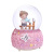 New Ins Girl Heart Dandelion Girl Crystal Ball Music Box Rotating Snow Send Girl Valentine's Day Gift