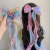 Japanese and Korean New TikTok Red Banderole Colorful Long Streamer Braided Hair Bow Barrettes for Girls Princess Hairpin