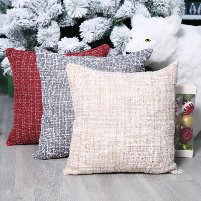 2021 New Amazon AliExpress Couch Pillow Pillow Bedside Cushion Pillow Wool Woven Ribbon Pillow Cover