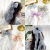 Children's Horse Tail Headdress Ice and Snow Bow Ribbon Braided Hair Mesh Barrettes Aisa Princess Hair Accessories Girls' Hair Band