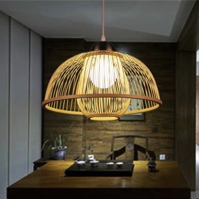 Handmade Bamboo Chandelier Bamboo Lamp Dining-Room Lamp Lamp in the Living Room Chinese Style Chandelier Japanese Style Chandelier