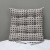 Factory Cross-Border Cotton and Linen Thickened Polka Dot Square Cushion Chair Stool Black Dots Seat Cushion Office Student Cushion