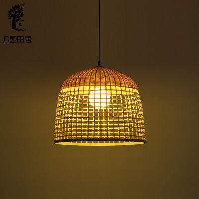 Creative Personality Bamboo Chandelier Dining-Room Lamp New Chinese Style B & B Zen Tea Room Lamp Southeast Asian Club Beauty Salon Lamp