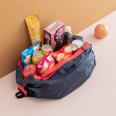  Organ Folding Shopping Bag Portable Storage Supermarket Handbag Camouflage Multi-Color Multi-Purpose Large Capacity