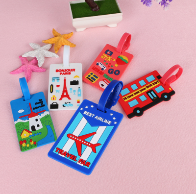 Japanese and Korean Cartoon Cartoon Boarding Luggage Tag Foreign Trade Exclusive