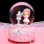 New Ins Girl Heart Dandelion Girl Crystal Ball Music Box Rotating Snow Send Girl Valentine's Day Gift