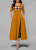 New Cross-Border Women's Clothing Long Dress Amazon round Neck Contrast Color Half Sleeve Irregular Long Dress in Stock