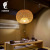 Creative Chinese Zen Bamboo Chandelier Antique Japanese Style Garden Tea Room Lamps Hand-Woven Restaurant Dining-Room Lamp