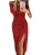 European and American Amazon EBay Women's Sheath Slit off-Neck Dress Shiny Dress Dinner Dress
