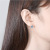 S925 Sterling Silver Stud Earrings Women's High-End Crystal Stylish Earrings Retro Korean Type Earrings