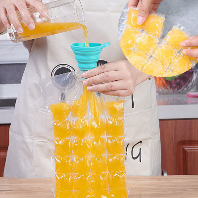 Disposable Ice-Making Bag Summer Self-Sealing Ice Bag Ice Tray Bags Edible Frozen Passion Fruit Artifact Ice Cube Mold