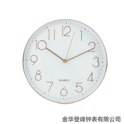 [Self-Produced and Self-Sold] 12-Inch 30cm Home Living Room Stereo Plastic Wall Clock round Clock Simple Wall Clock Wholesale
