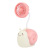 [USB Small Fan Customization] Cartoon Snail with Pen Holder Rechargeable Small Fan Student Dormitory Small Fan Wholesale