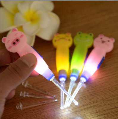 Cartoon Animal Detachable Cleaning Digging Ear Pick Luminous Ear Pick Multifunctional Ear Cleaner