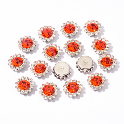 Guojie Manicure Hair Band Rhinestone SUNFLOWER DIY Ornament Accessories Mobile Phone Decorative Paster Stick-on Crystals