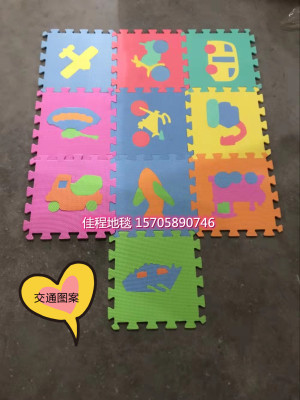 0.8cm Thick Eva Puzzle Traffic Pattern Children Education Jigsaw Puzzle Mats Eva Floor Mat Foam Drop-Resistant Foot Mat