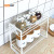 Ri Pai Wrought Iron Japanese Style Simple Shelf Kitchen Seasoning Product Seasoning Storage Rack Bathroom Countertop Storage Rack