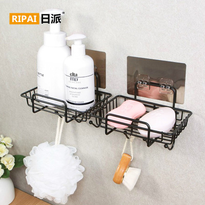 Ri Pai Punch Free Soap Box Toilet Bathroom Storage Storage Rack Soap Holder Wall-Mounted Draining Soap Rack