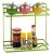 Ri Pai Color Spacer Block Two-Layer Kitchen Storage Rack Bathroom Storage Angle Frame Hanging Dual-Use Rack