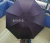 Three Fold Black Glue plus-Sized Checkered Umbrella