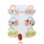 P Spring Pink Hair Band Baby Rubber Band Light Yarn Thumb Hair Band Infant 2cm Diameter 6 Sets